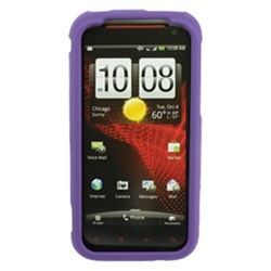 HTC Compatible Rubberized Snap-on Cover - Purple FS-HT6425-RPP