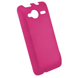 HTC Compatible Rubberized Snap-on Cover - Pink FS-HTA7373-RPI