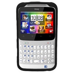HTC Compatible Rubberized Snap-on Cover - Black FS-HTCHACHA-RBK