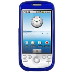 HTC Compatible Rubberized Snap-on Cover - honey blue FS-HTG2-SBU