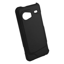 HTC Compatible Rubberized Snap-on Cover - Black FS-HTINCREDIBLE-RBK