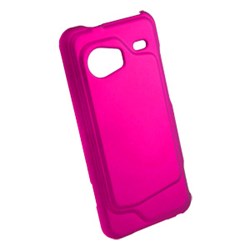 HTC Compatible Rubberized Snap-on Cover - Pink FS-HTINCREDIBLE-RPI
