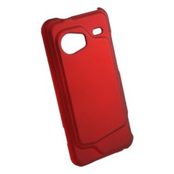 HTC Compatible Rubberized Snap-on Cover - Red FS-HTINCREDIBLE-RRD