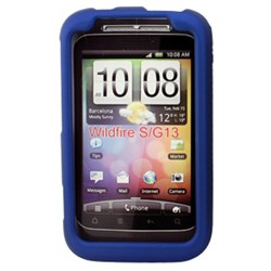 HTC Compatible Rubberized Snap-on Cover - Blue FS-HTPG76110-RBU