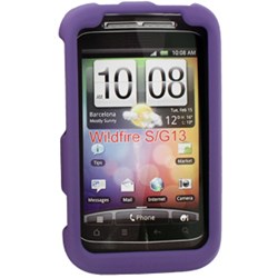HTC Compatible Rubberized Snap-on Cover - Purple FS-HTPG76110-RPP