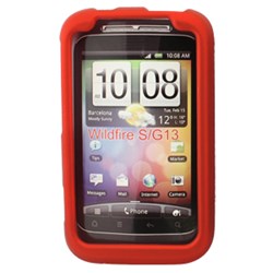 HTC Compatible Rubberized Snap-on Cover - Red FS-HTPG76110-RRD