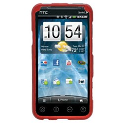 HTC Compatible Rubberized Snap-on Cover - Red FS-HTPG86100-RRD