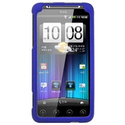 HTC Compatible Rubberized Snap-on Cover - Blue FS-HTPH44100-RBU