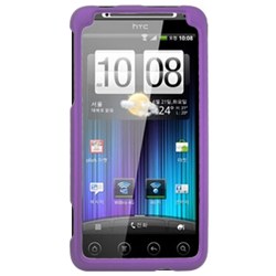 HTC Compatible Rubberized Snap-on Cover - Purple FS-HTPH44100-RPP