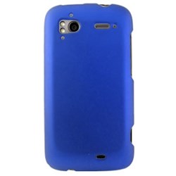 HTC Compatible Rubberized Snap-on Cover - Blue FS-HTSENS4G-RBU