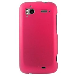 HTC Compatible Rubberized Snap-on Cover - Pink FS-HTSENS4G-RPI