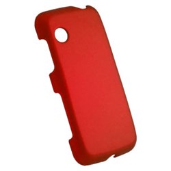 LG Compatible Rubberized Snap-on Cover - Red FS-LGGS390-RRD