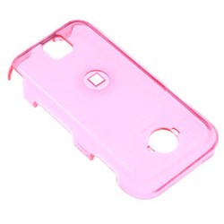 Motorola Compatible Snap-on Cover - transparent pink FS-MOA455-TPI