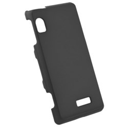 Motorola Compatible Rubberized Snap-on Cover - Black FS-MOA955-RBK