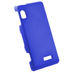 Motorola Compatible Rubberized Snap-on Cover - Blue FS-MOA955-RBU