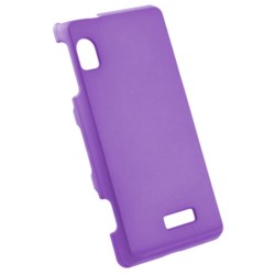 Motorola Compatible Rubberized Snap-on Cover - Purple FS-MOA955-RPP