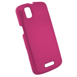 Motorola Compatible Rubberized Snap-on Cover - Pink FS-MOA957-RPI