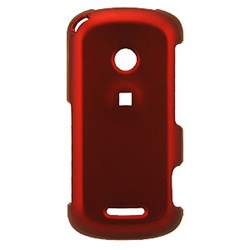 Motorola Compatible Rubberized Snap-on Cover - Red FS-MOCRUSH-RRD