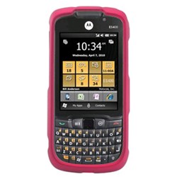 Motorola Compatible Rubberized Snap-on Cover - Pink FS-MOES400-RPI