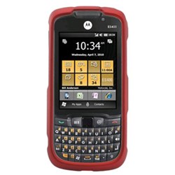 Motorola Compatible Rubberized Snap-on Cover - Red FS-MOES400-RRD