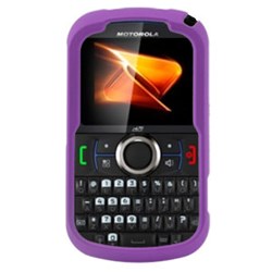 Motorola Compatible Rubberized Snap-on Cover - Purple FS-MOI475-RPP