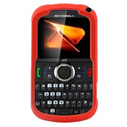 Motorola Compatible Rubberized Snap-on Cover - Red FS-MOI475-RRD