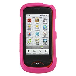 Pantech Compatible Rubberized Snap-on Cover - Pink FS-PNCDM8992-RPI