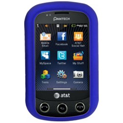 Pantech Compatible Rubberized Snap-on Cover - Blue FS-PNP6010-RBU