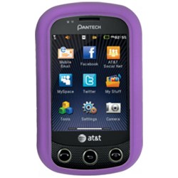 Pantech Compatible Rubberized Snap-on Cover - Purple FS-PNP6010-RPP