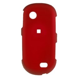 Samsung Compatible Rubberized Snap-on Cover - Red FS-SAA697-RRD