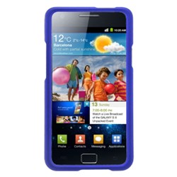 Samsung Compatible Rubberized Snap-on Cover - Blue FS-SAI777-RBU