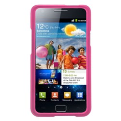 Samsung Compatible Rubberized Snap-on Cover - Pink FS-SAI777-RPI
