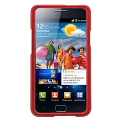 Samsung Compatible Rubberized Snap-on Cover - Red FS-SAI777-RRD