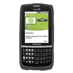 Samsung Compatible Rubberized Snap-on Cover - Black FS-SAM580-RBK
