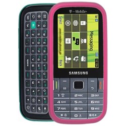 Samsung Compatible Rubberized Snap-on Cover - Pink  FS-SAT379-RPI
