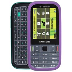 Samsung Compatible Rubberized Snap-on Cover - Purple  FS-SAT379-RPP