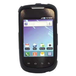 Samsung Compatible Rubberized Snap-on Cover - Black  FS-SAT499-RBK