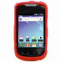 Samsung Compatible Rubberized Snap-on Cover - Red  FS-SAT499-RRD