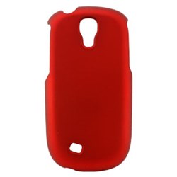 Samsung Compatible Rubberized Snap-on Cover - Red  FS-SAT589-RRD