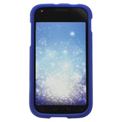 Samsung Compatible Rubberized Snap-on Cover - Blue  FS-SAT989-RBU