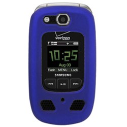 Samsung Compatible Rubberized Snap-on Cover - Blue FS-SAU660-RBU