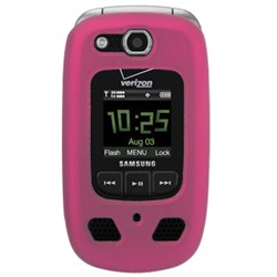 Samsung Compatible Rubberized Snap-on Cover - Pink FS-SAU660-RPI