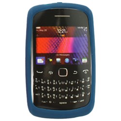 Blackberry Compatible Silicone Skin Cover - Navy Blue  ILS-BB9370-BU