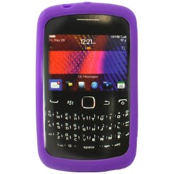 Blackberry Compatible Silicone Skin Cover - Purple  ILS-BB9370-PP