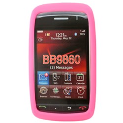 Blackberry Compatible Silicone Skin Cover - Pink  ILS-BB9860-PI