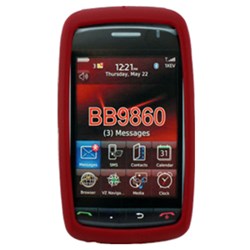 Blackberry Compatible Silicone Skin Cover - Dark Red  ILS-BB9860-RD