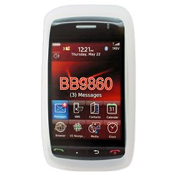 Blackberry Compatible Silicone Skin Cover - Transparent Clear  ILS-BB9860-TCL