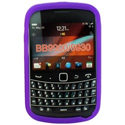 Blackberry Compatible Silicone Skin Cover - Purple  ILS-BB9900-PP