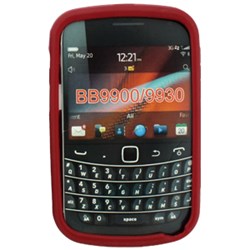 Blackberry Compatible Silicone Skin Cover - Dark Red  ILS-BB9900-RD