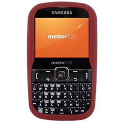 Samsung Compatible Silicone Skin Cover - Dark Red ILS-SAR380-RD